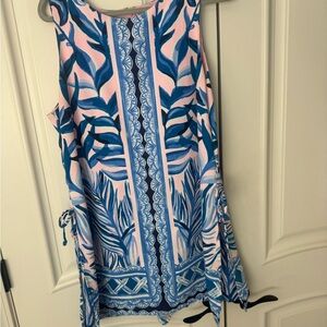 Lilly Pulitzer Pink and Blue Tropical Dress